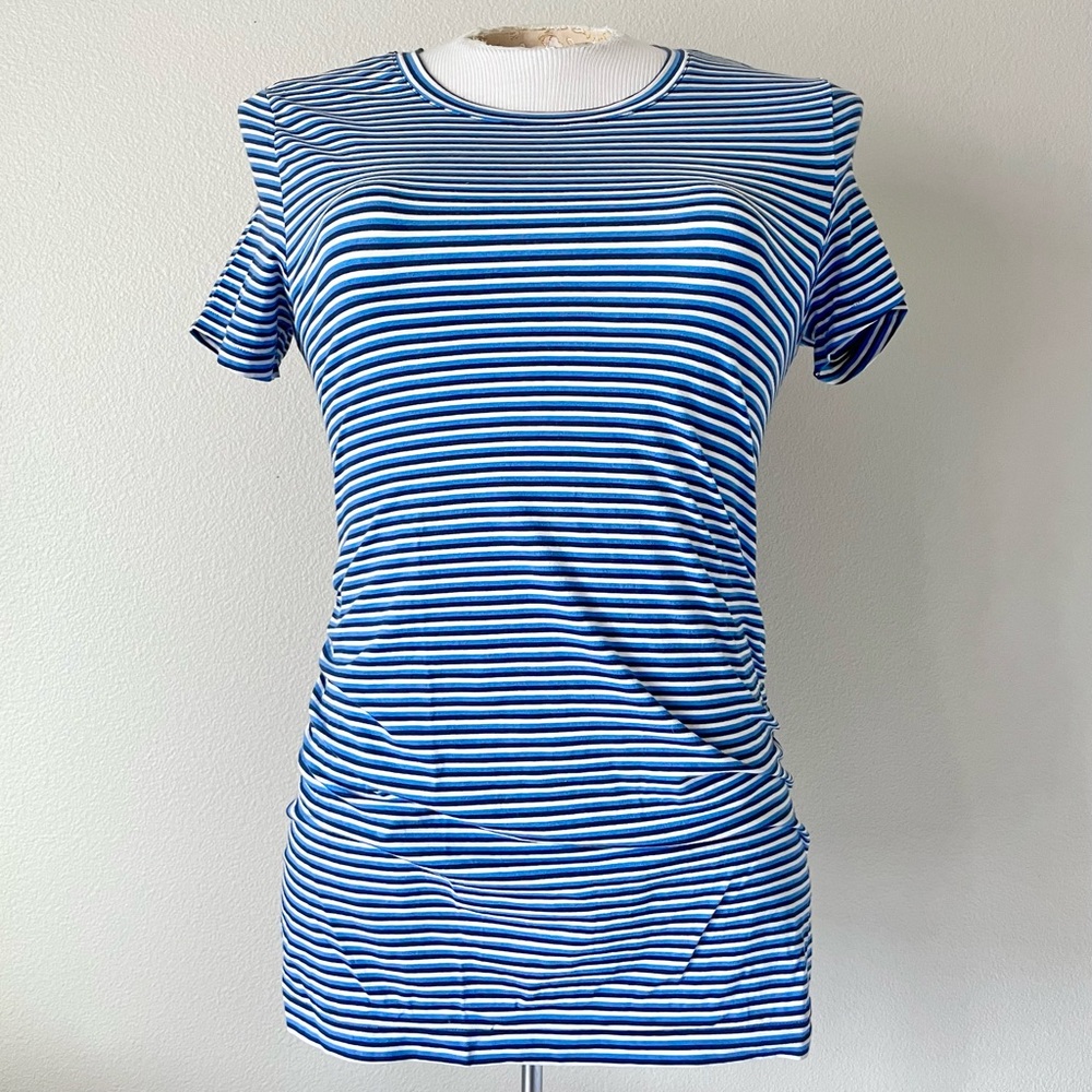 GAP Maternity Pure Body Striped Tee - Blue/Navy